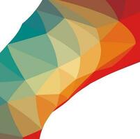 Colored Geometric Pattern, Isolated Background. vector
