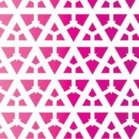 Geometric Pattern In Pink Color, Isolated Background. vector