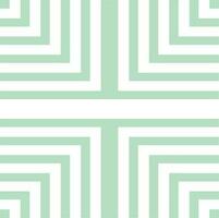 Green Geometric Pattern, Isolated Background. vector