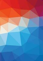 Colored Polygonal Shapes, Isolated Background. vector