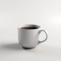 A white coffee mug Generated photo