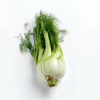 A green and white fennel vegetable Generated photo