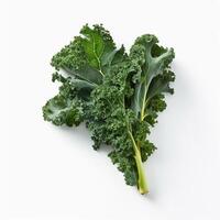 A bunch of kale with green leaves Generated photo