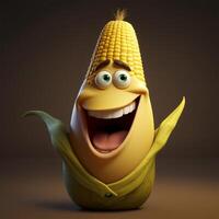 A corn character Generated photo