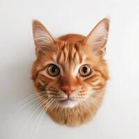 un gato con largo bigotes generativo ai generado foto