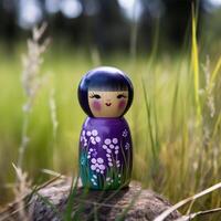 A wooden doll of a Russian doll Generated photo