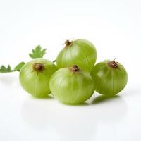 un manojo de verde uvas generativo ai generado foto