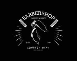 Vintage Barber Logo Vector Templates