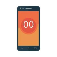 Smartphone icon design in flat technique vector