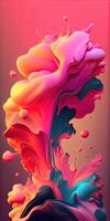 Abstract watercolor color background. photo