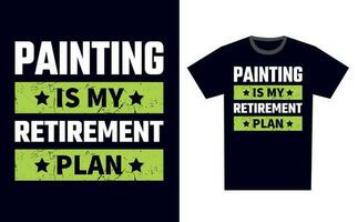 Painting T Shirt Design Template Vector