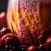 A glass of smoothie Generated photo