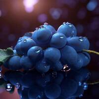 A bunch of grapes Generated photo