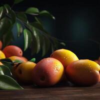 A bunch of fruit Generated photo
