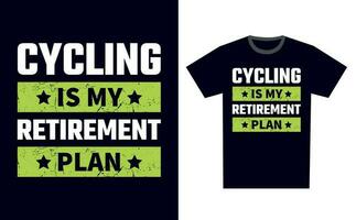 Cycling T Shirt Design Template Vector