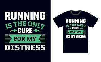 Running T Shirt Design Template Vector