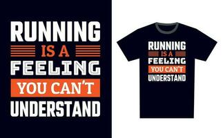 Running T Shirt Design Template Vector