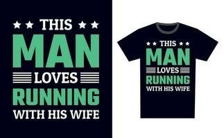 Running T Shirt Design Template Vector