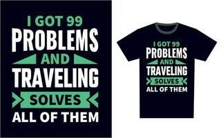Traveling T Shirt Design Template Vector