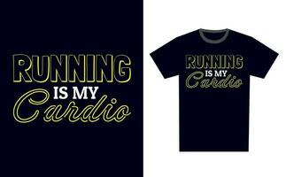 corriendo t camisa diseño modelo vector