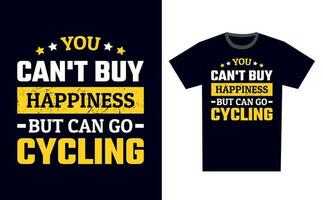 Cycling T Shirt Design Template Vector