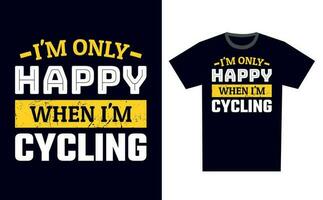 Cycling T Shirt Design Template Vector