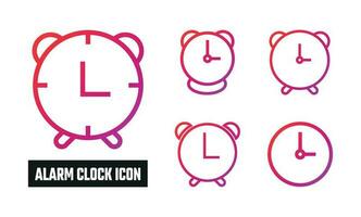 Alarm clock Gradient Icon Vector Illustration