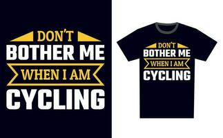 Cycling T Shirt Design Template Vector