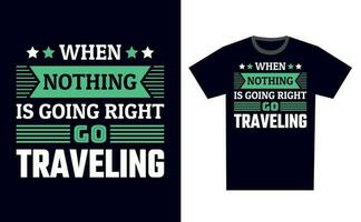 Traveling T Shirt Design Template Vector