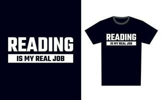 Reading T Shirt Design Template Vector