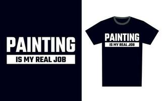 Painting T Shirt Design Template Vector