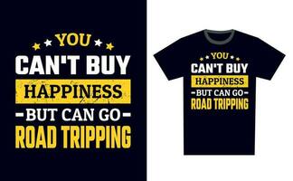 Road Tripping T Shirt Design Template Vector