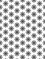 Snowflakes Seamless Pattern 3, Isolated Background. photo