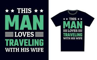 Traveling T Shirt Design Template Vector