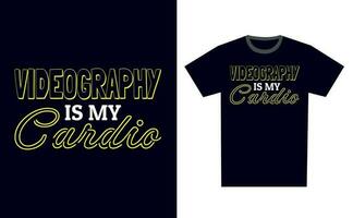 Videography T Shirt Design Template Vector