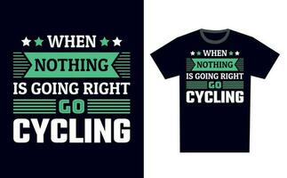 Cycling T Shirt Design Template Vector