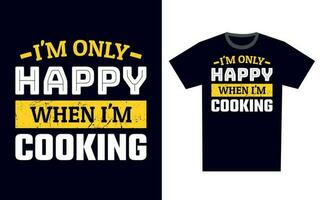 Cooking T Shirt Design Template Vector