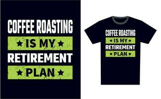 Coffee Roasting T Shirt Design Template Vector