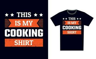 Cooking T Shirt Design Template Vector