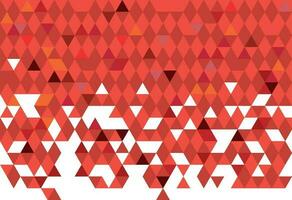 Red Triangular Pattern, Isolated Background. photo