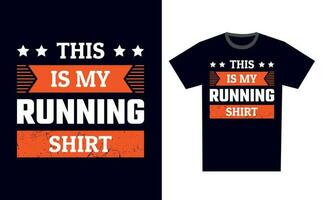 Running T Shirt Design Template Vector