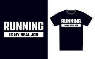 Running T Shirt Design Template Vector