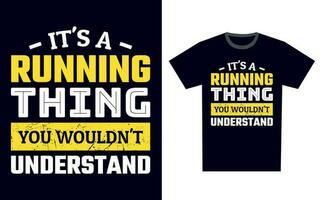 Running T Shirt Design Template Vector
