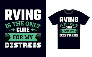 Rving T Shirt Design Template Vector