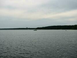 Lake Naroch is landscape of the lake in Belarus. photo