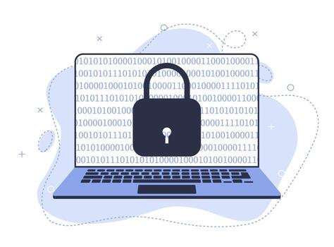 Data protection concept. Network data security. Padlock With Keyhole icon in personal data security Illustrates cyber data or information privacy idea vector