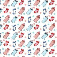 Fun colorful line doodle seamless pattern. Creative minimalist style art background for children or trendy design with basic shapes. Simple party confetti texture, childish scribble shape backdrop. vector