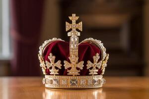 clásico corona de un rey, ai generativo foto