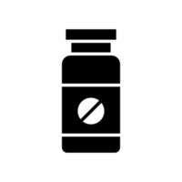 píldora botella icono vector diseño plantillas