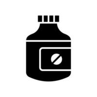 Pill Bottle icon vector design templates